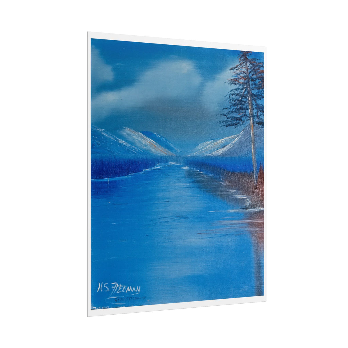 Blue Mountain Lake Poster — H.S.F Collection