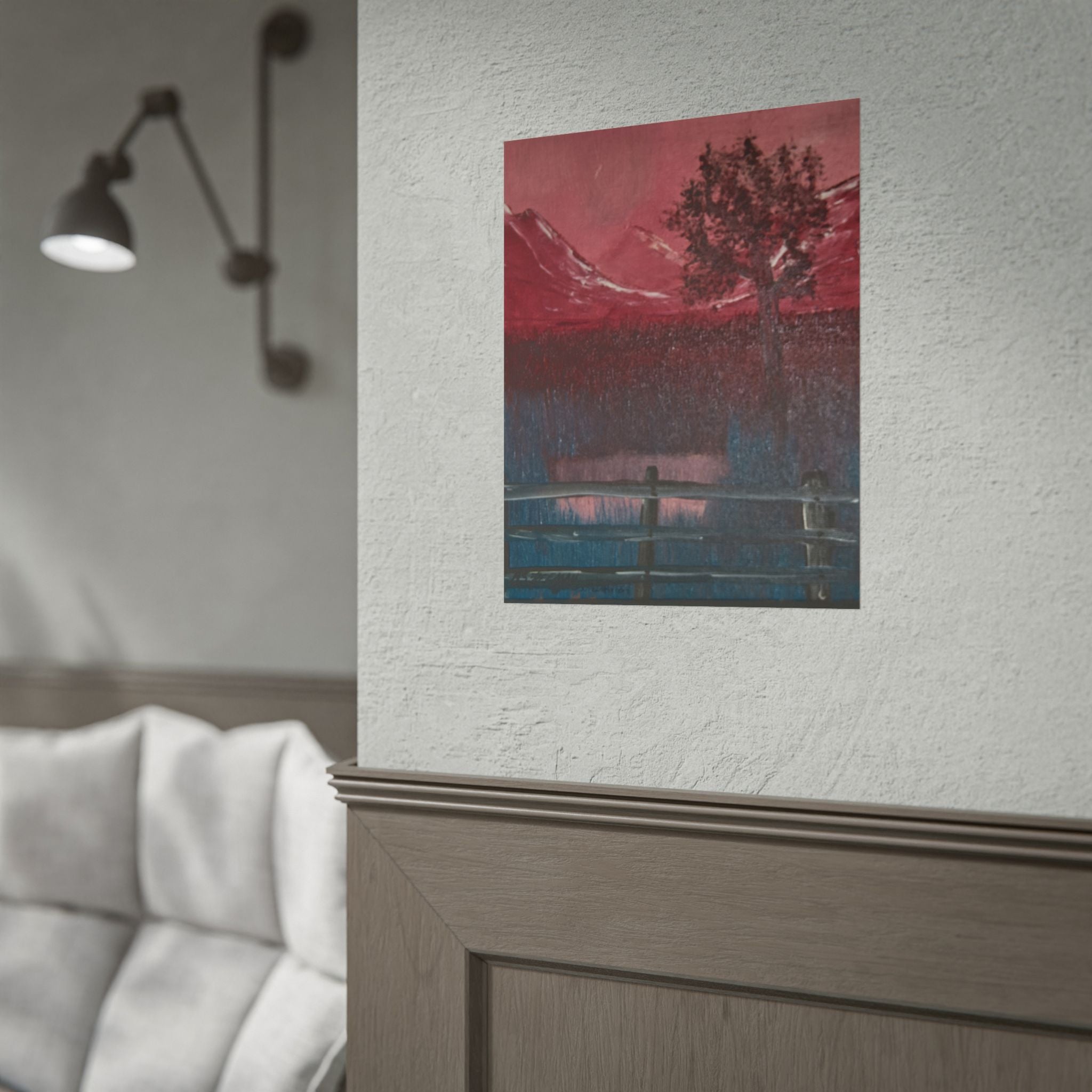 Rolled Poster - Tranquil Mountain Lake Landscape Art Print