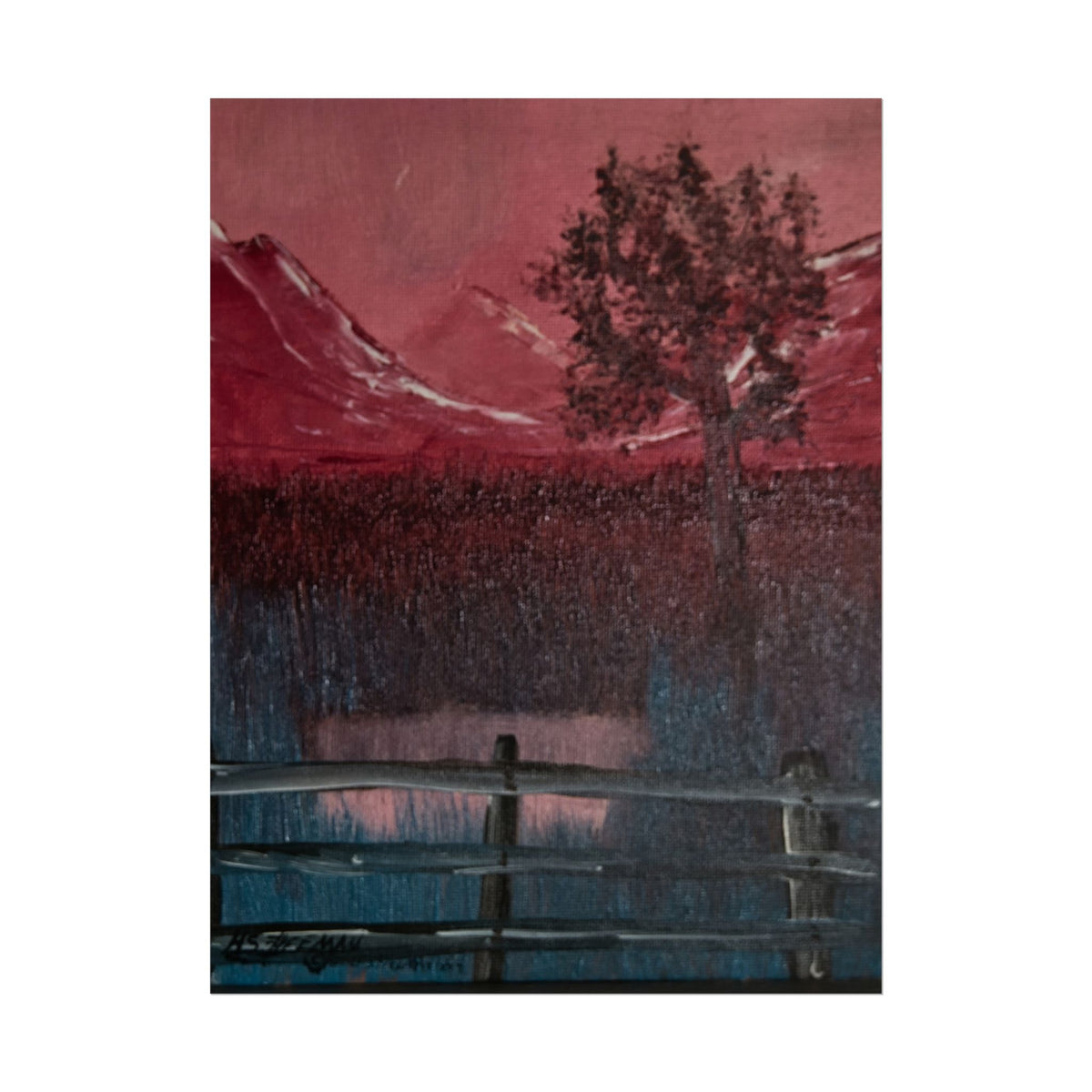 Rolled Poster - Tranquil Mountain Lake Landscape Art Print