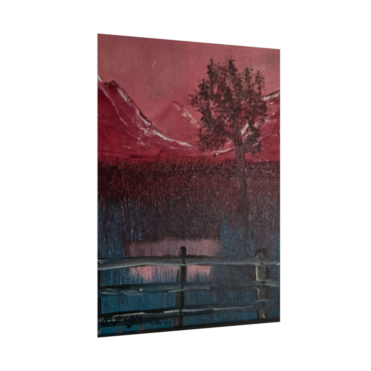 Rolled Poster - Tranquil Mountain Lake Landscape Art Print