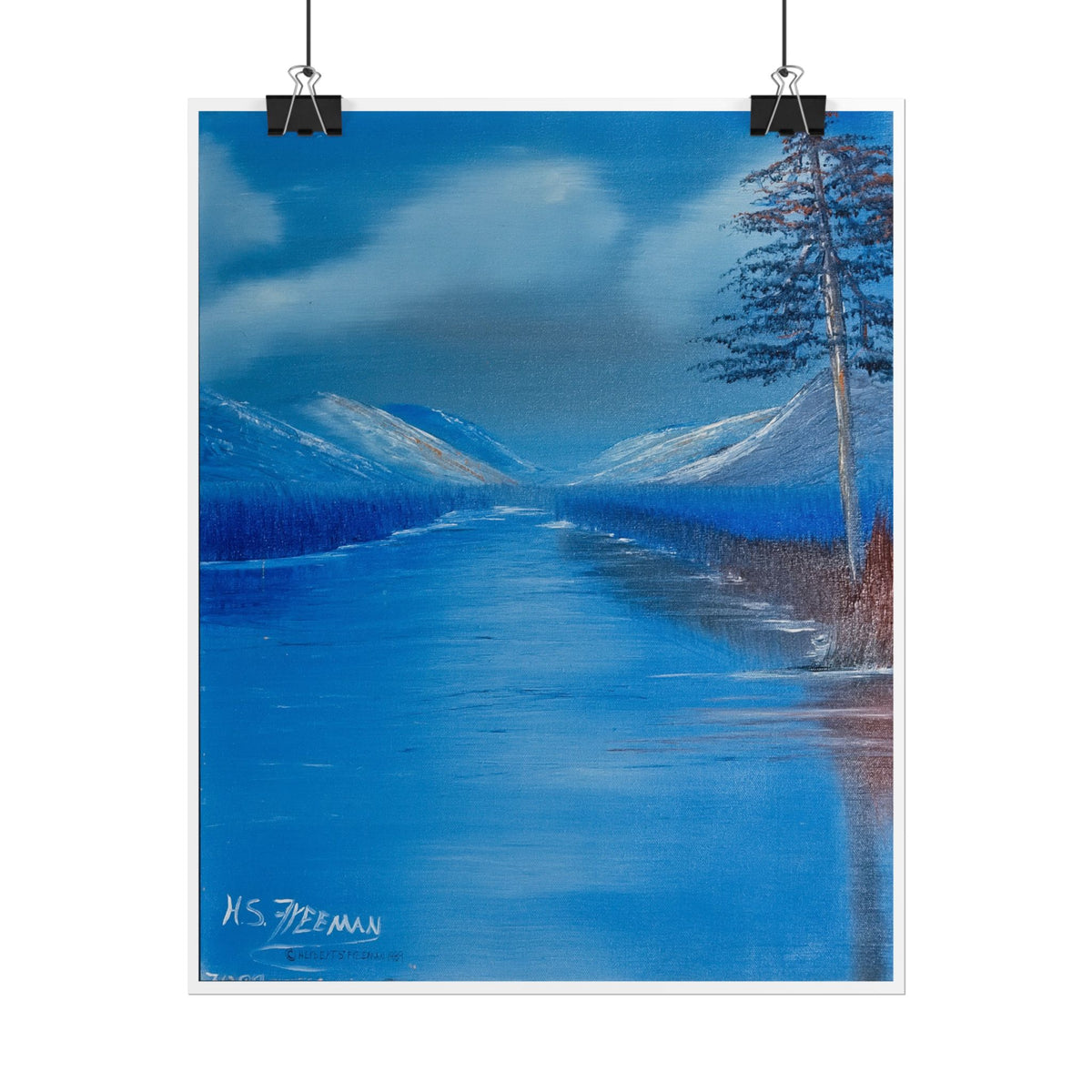 Blue Mountain Lake Poster — H.S.F Collection