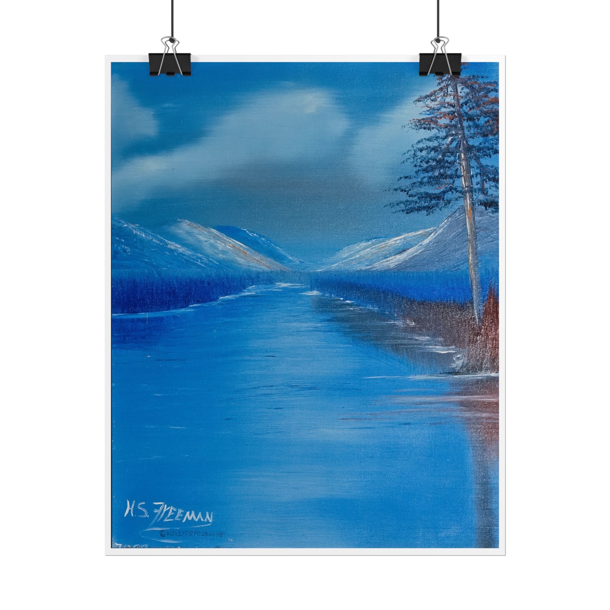 Blue Mountain Lake Poster — H.S.F Collection