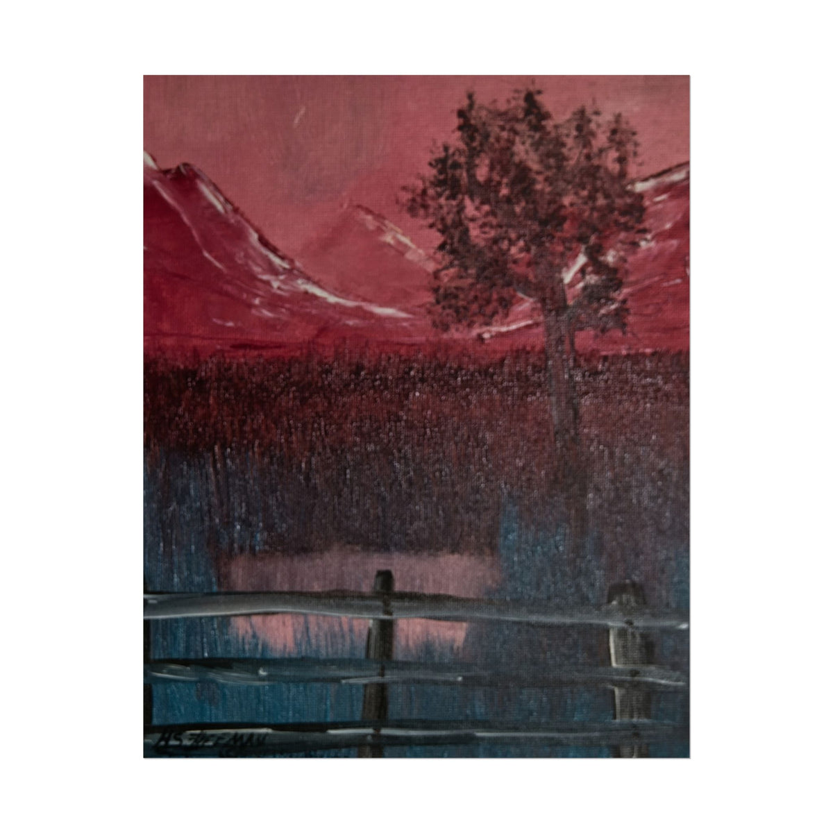 Rolled Poster - Tranquil Mountain Lake Landscape Art Print