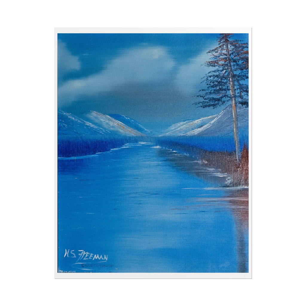 Blue Mountain Lake Poster — H.S.F Collection