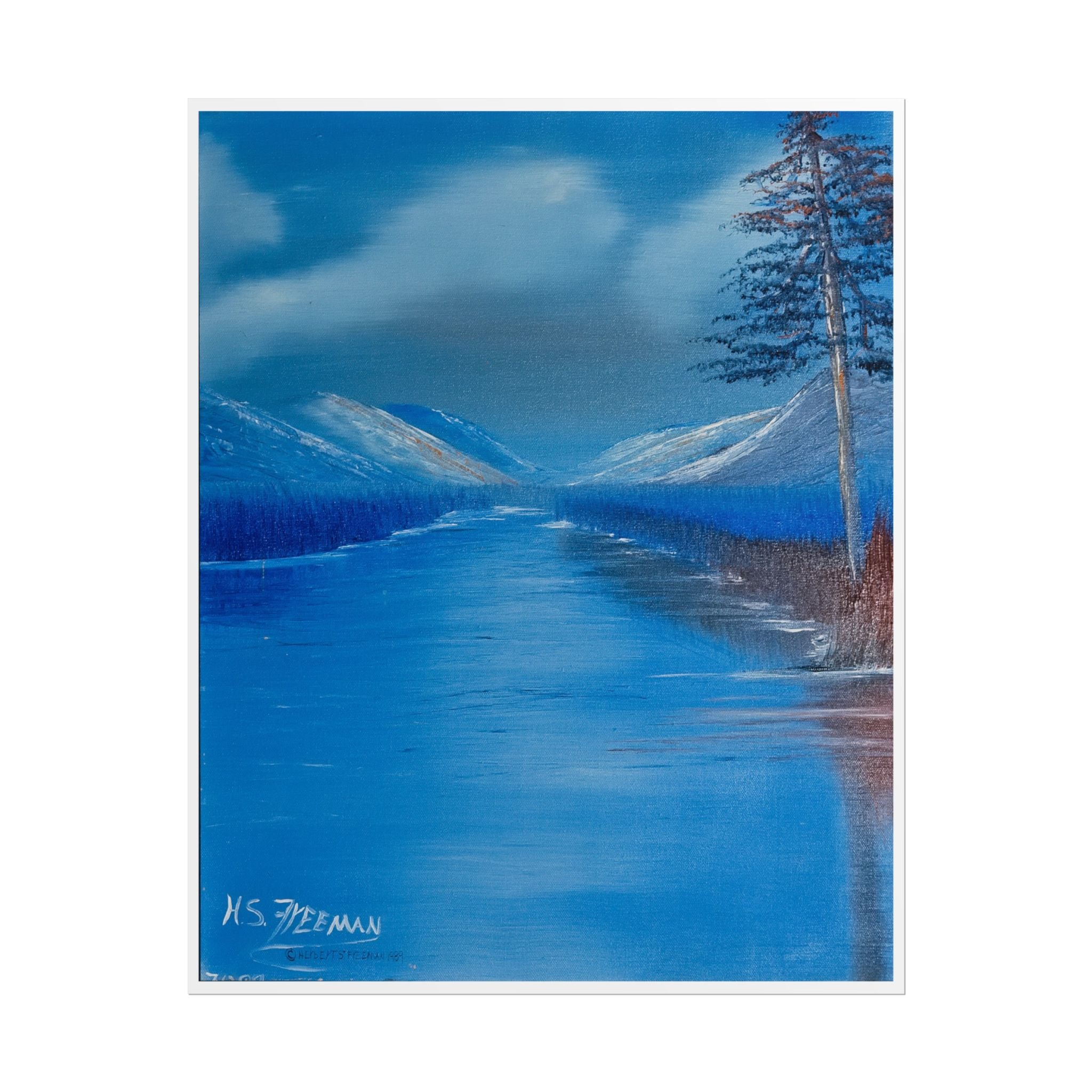 Blue Mountain Lake Poster — H.S.F Collection