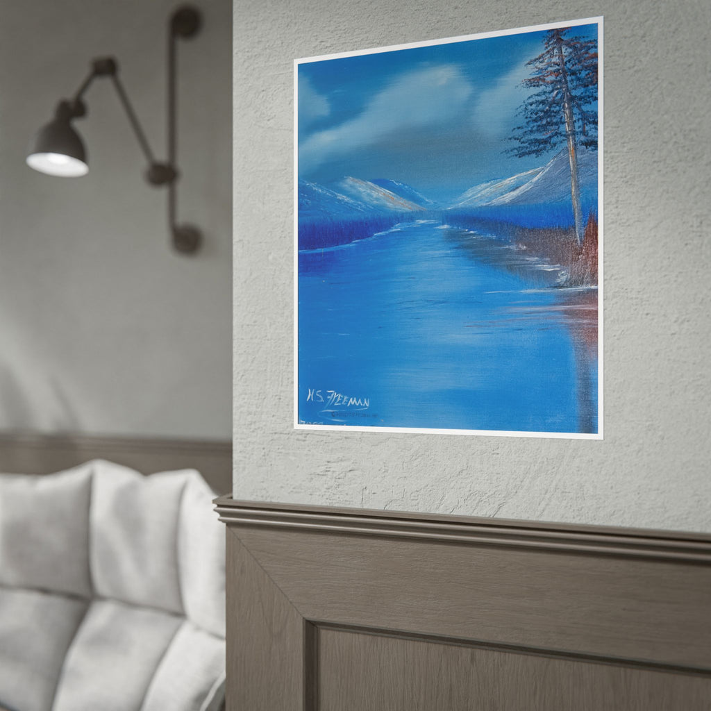 Blue Mountain Lake Poster — H.S.F Collection