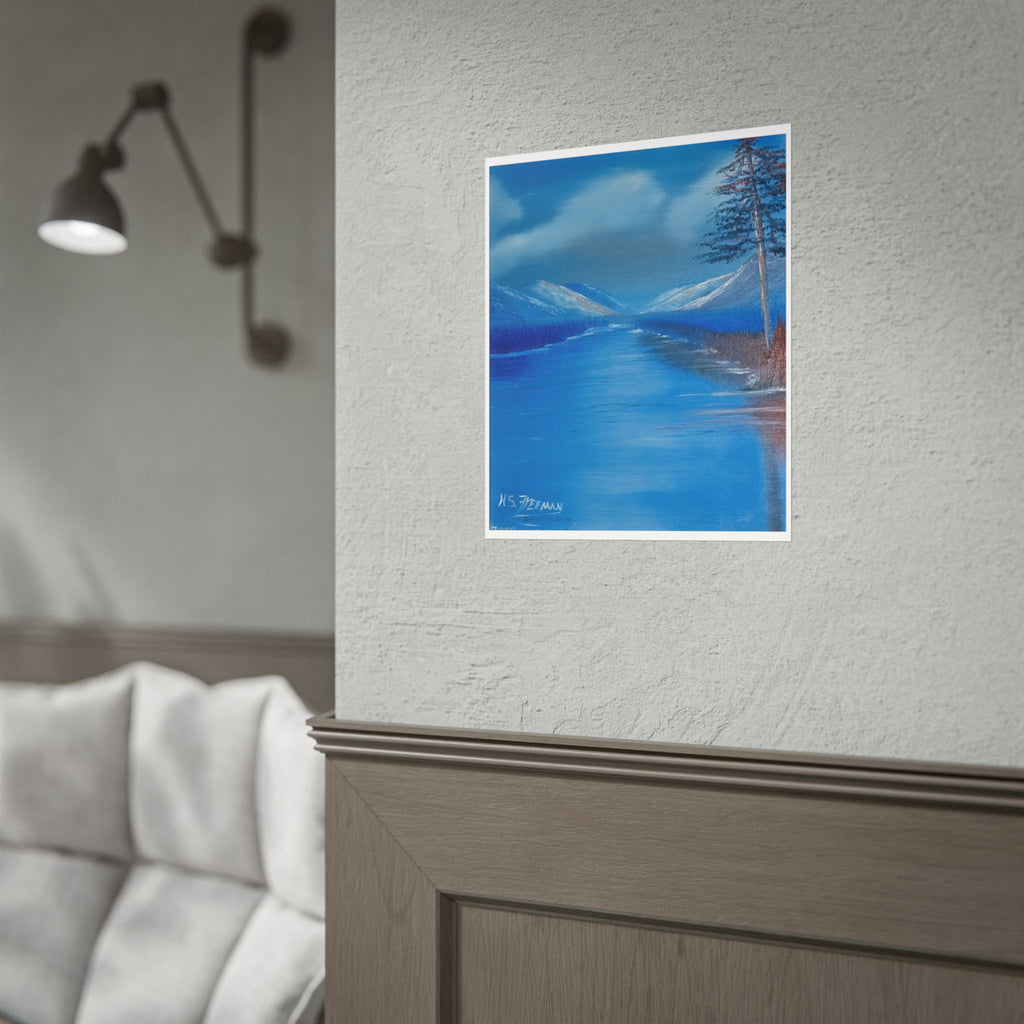Blue Mountain Lake Poster — H.S.F Collection