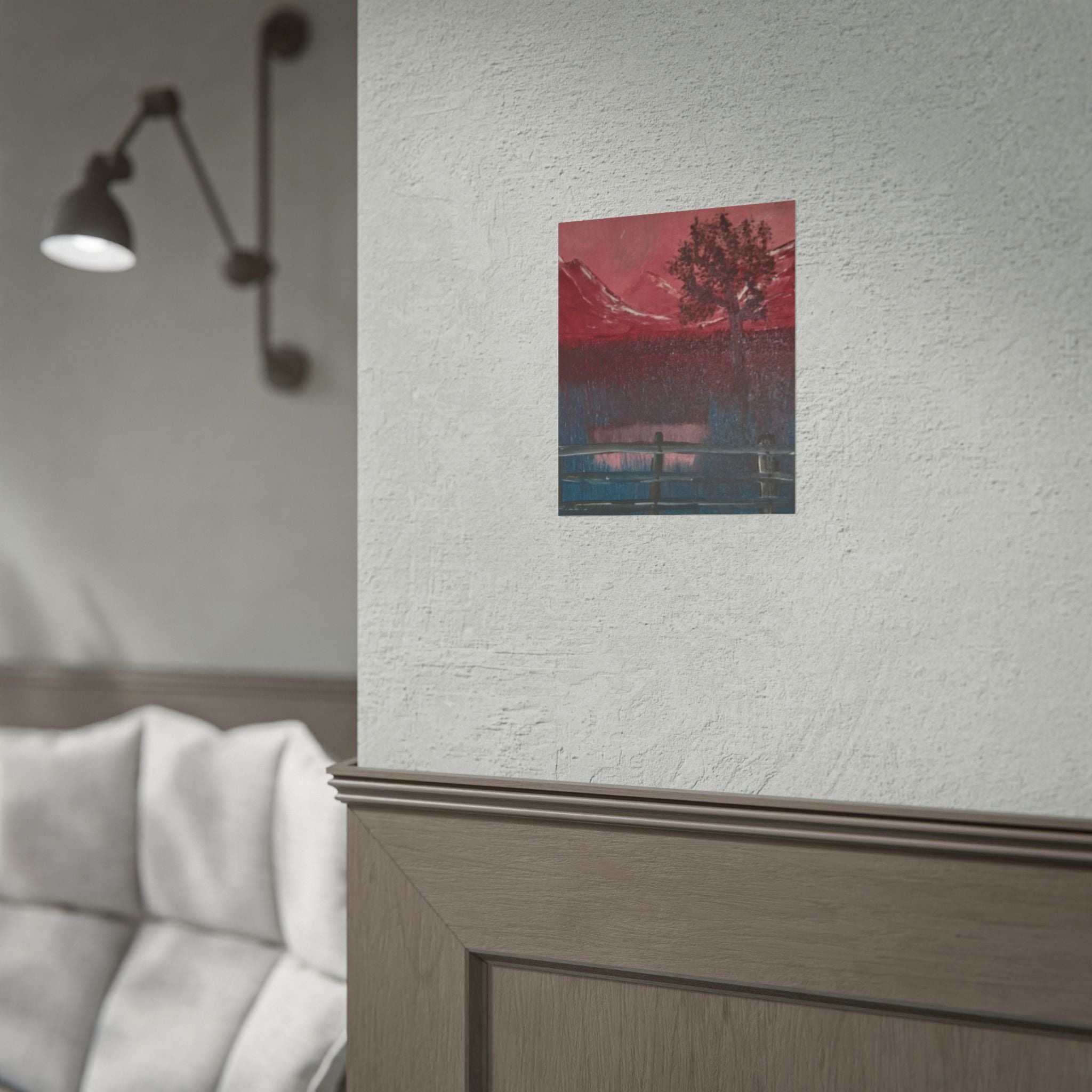 Rolled Poster - Tranquil Mountain Lake Landscape Art Print