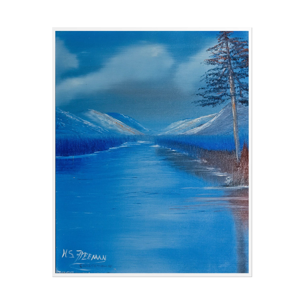 Blue Mountain Lake Poster — H.S.F Collection